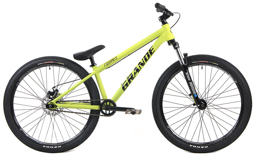 Gravity Cojones GRANDE — Verde yellow-green dirt-jump bicycle