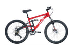 Gravity FSX 24 — Matte Lava Red kids' full-suspension mountain bike