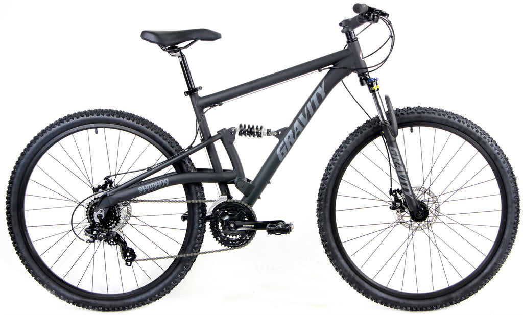 Gravity FSX 29LTD — Matte Black full-suspension mountain bike