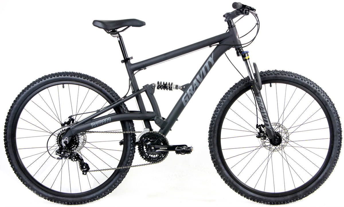 Gravity FSX 29LTD — Matte Black full-suspension mountain bike