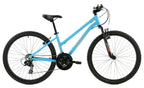 Gravity BaseCamp V21 hardtail mountain bicycle in Satin Teal, step-through frame