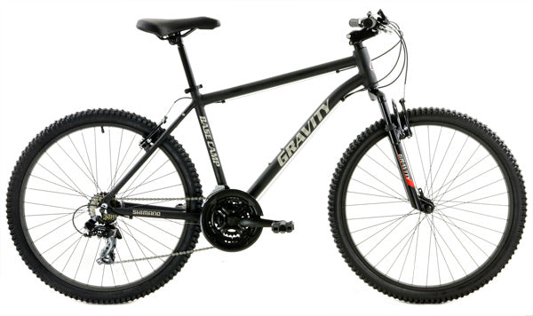 Gravity BaseCamp V21 — Matte Black standard frame hardtail mountain bike