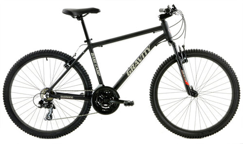Gravity BaseCamp V21 — Matte Black standard frame hardtail mountain bike