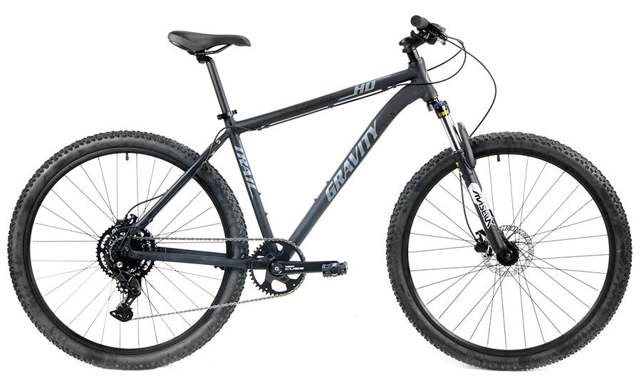 Gravity HD29 1BY — Matte Black hardtail mountain bike