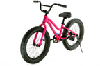 Gravity Monster3 ONE 20 kids' fat-tire bicycle in Satin Barbie Pink, step-through frame