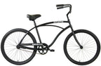 Gravity Salty Dog 26 — Matte Black standard frame cruiser bicycle