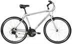 Gravity Swift 21 — Silver standard frame hybrid bicycle